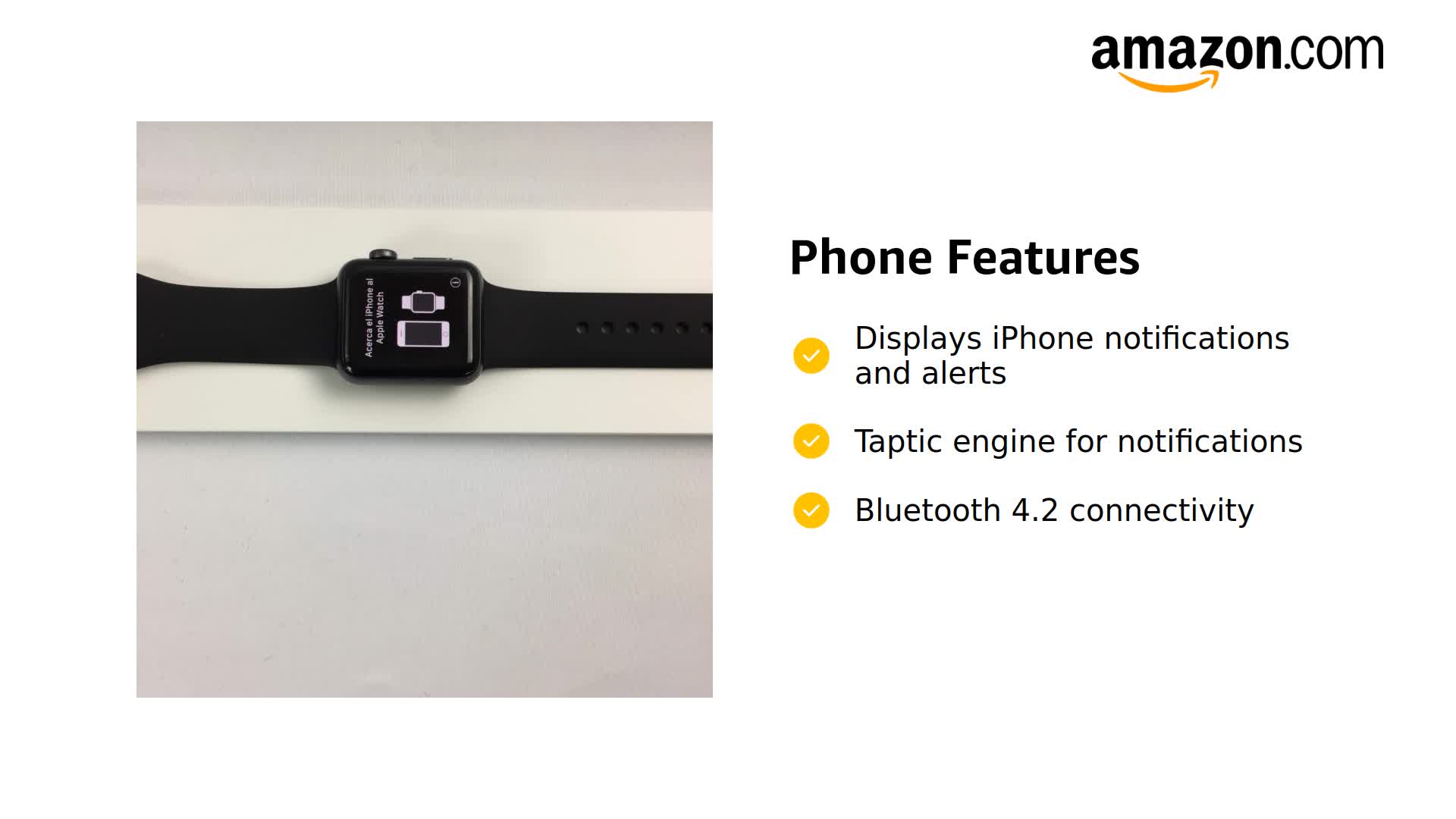 Amazon.com: Apple Smart Watch 38mm Watch Series 3 - GPS - Space